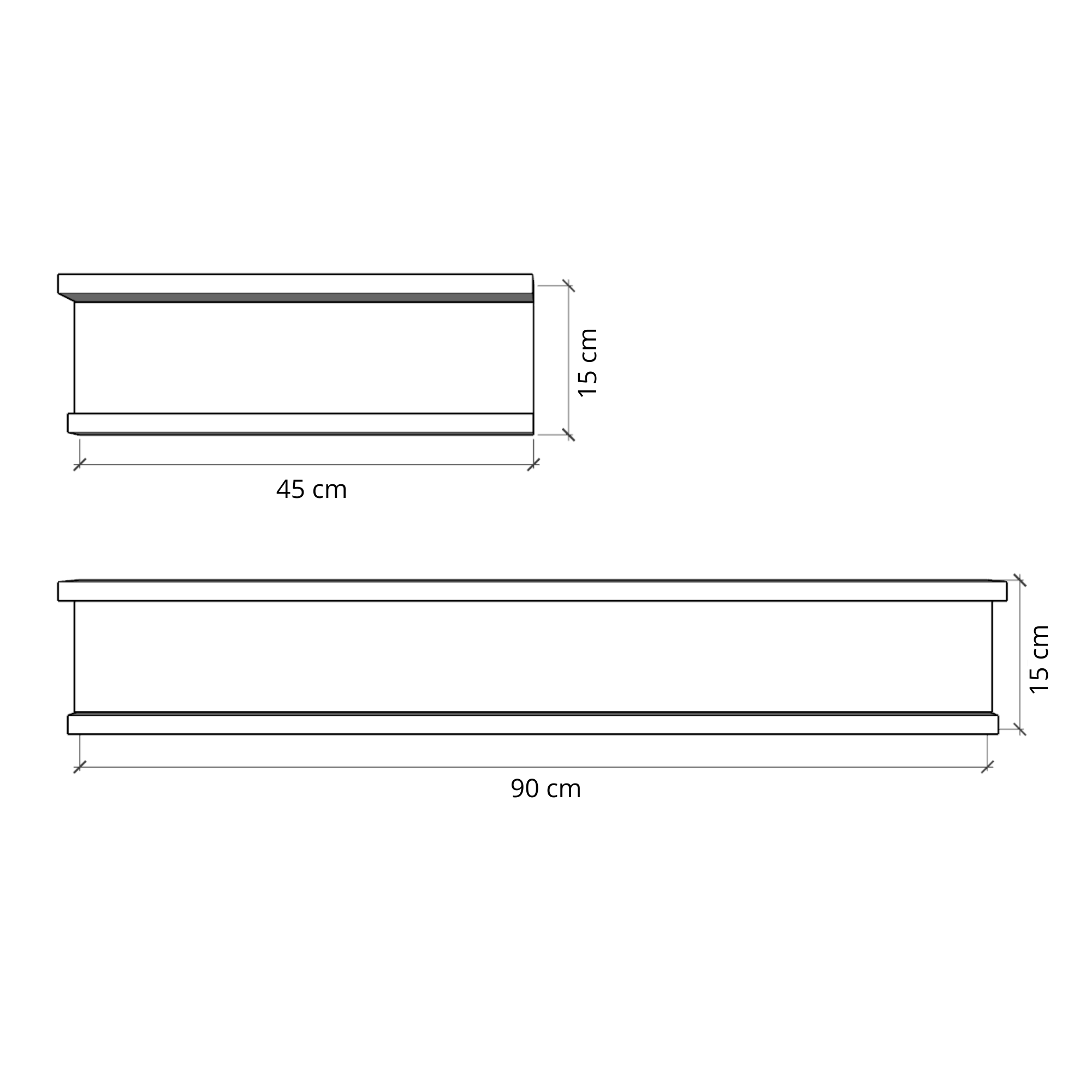 Organizador Aereo 1S (45cm/90cm)